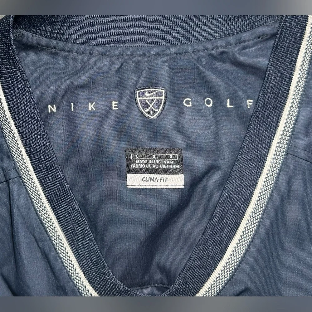 Nike Golf Clima-Fit Mens Size Large Pullover V-Neck Sleeveless Vest Nvy Blue NWT